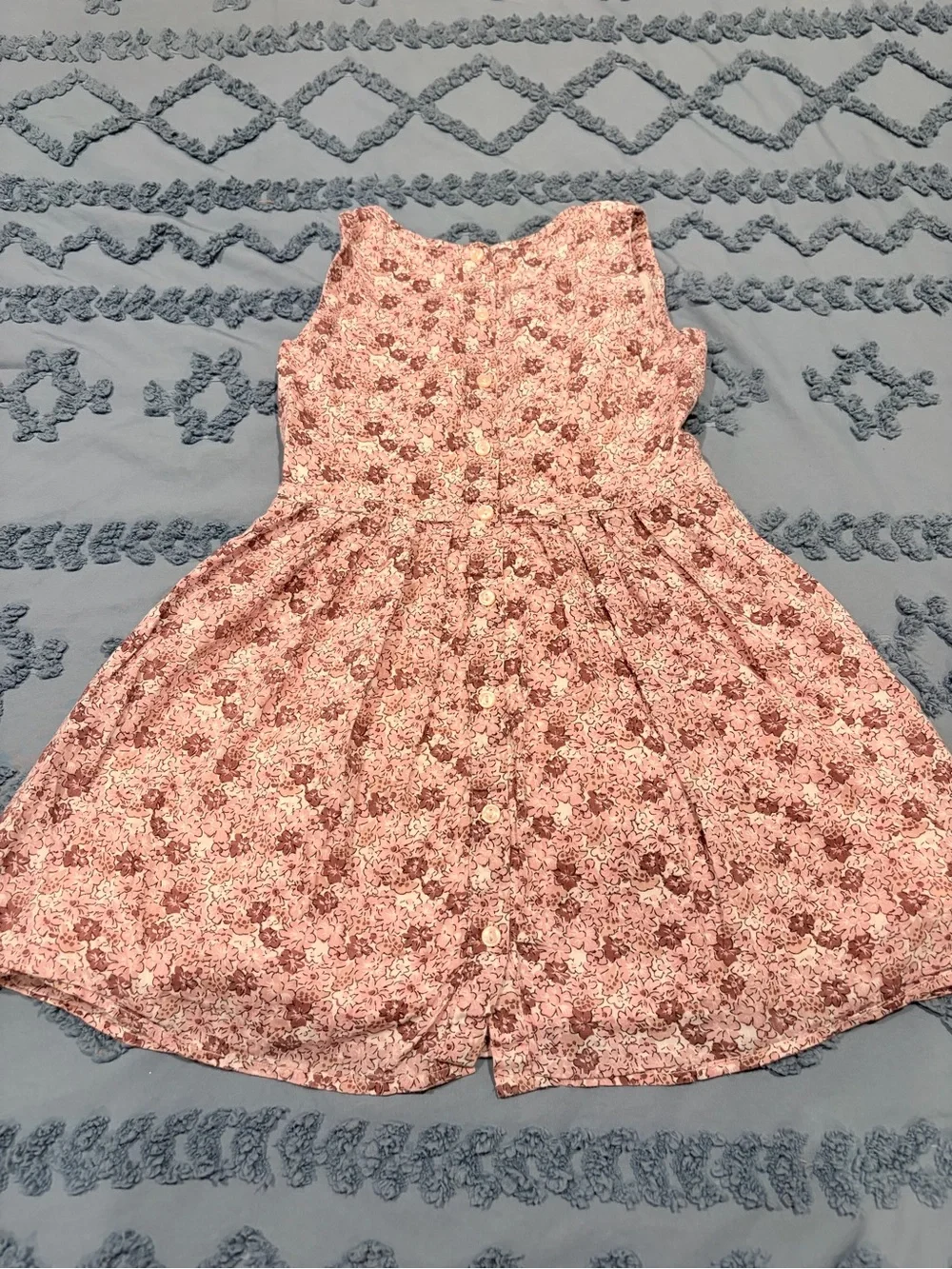 GAP Rose-Print Sleeveless Pink Dress